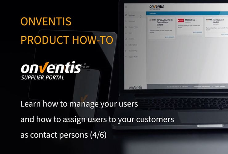 Manage your users & assign users to customers as contact persons (4/6)