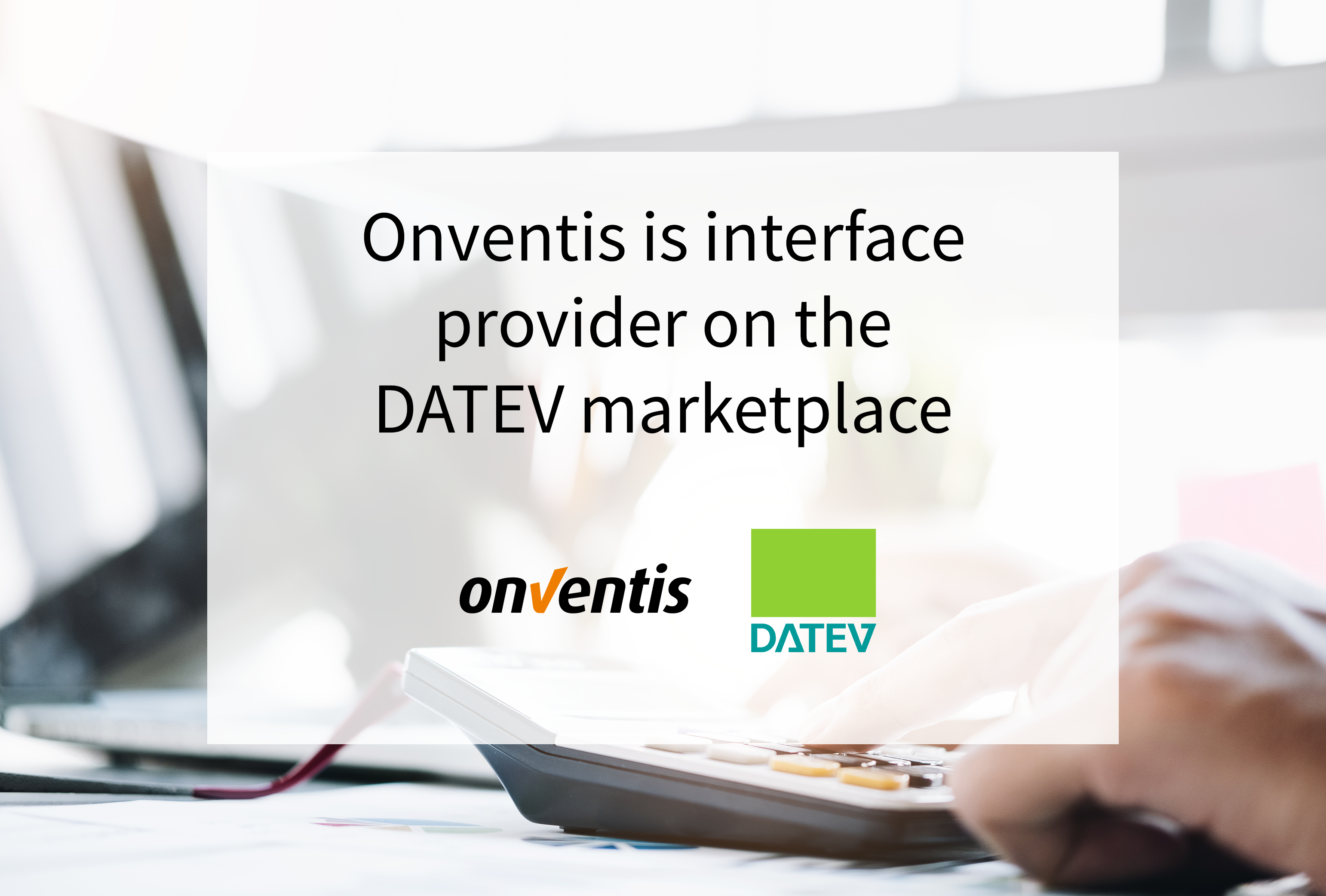 Onventis receives partner status on the DATEV marketplace as an interface provider
