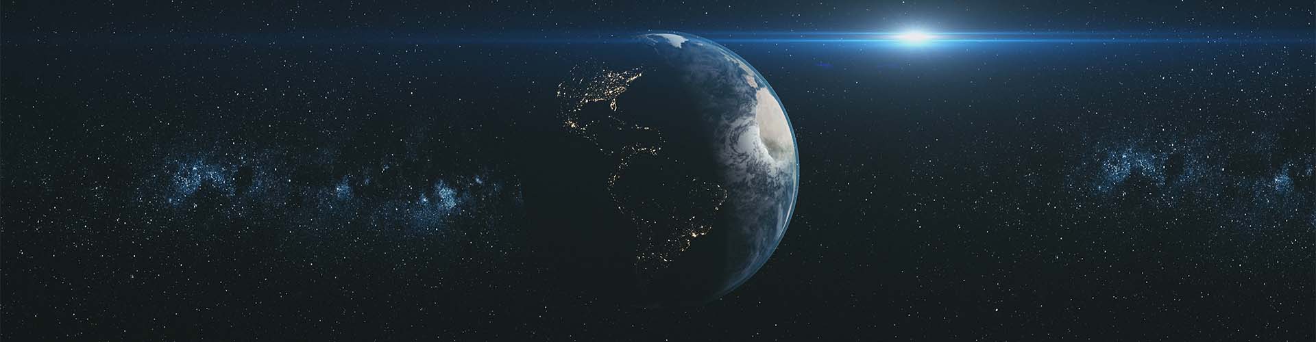 Earth Galaxy Night